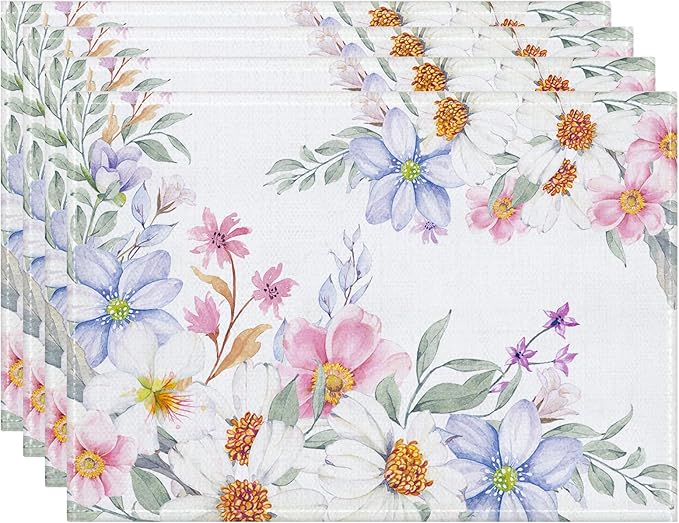 Floral placemats