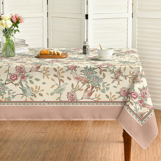 Vintage rose tablecloth