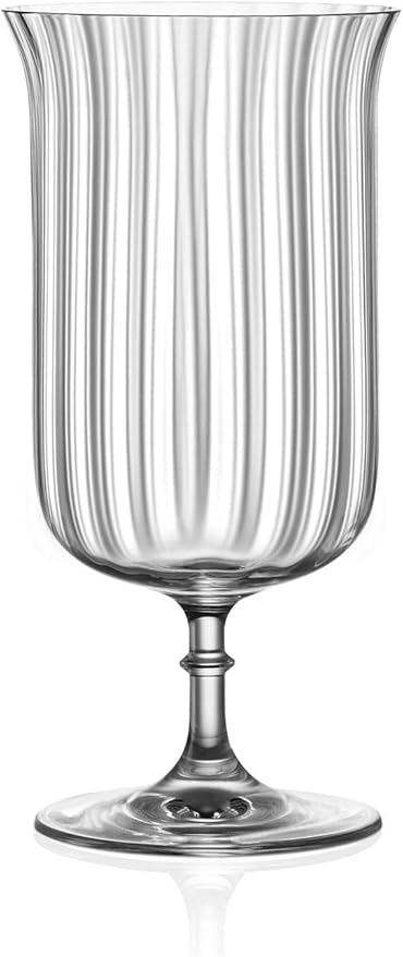 Short-stemmed crystal glass